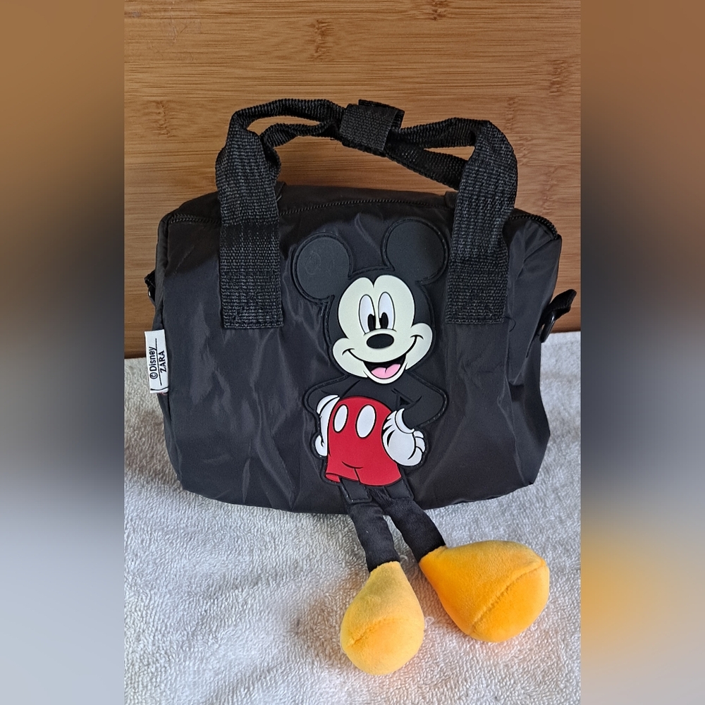 New Disney Mickey Mouse Hand/ Shoulder Crossbody Black Bag